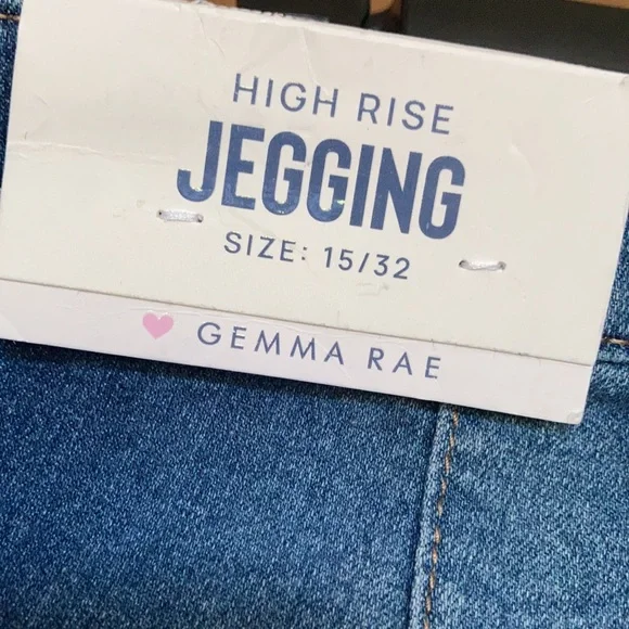 Gemma Rae high rise jegging 2 toned retro stretch bounce back fabric size 15 jrs - Picture 5 of 17